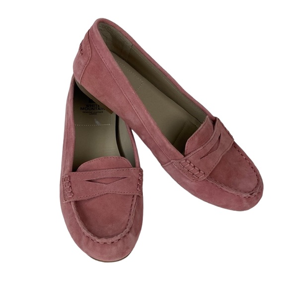 White Mountain Maurice Pink Suede Penny Loafer Flat - Picture 12 of 12